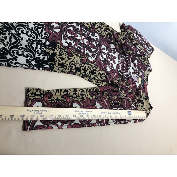 Peck & Peck Women Sheath Dress M 3/4 Sleeve Round Neck Cottagecore Peasant Boho - Picture 9 of 9